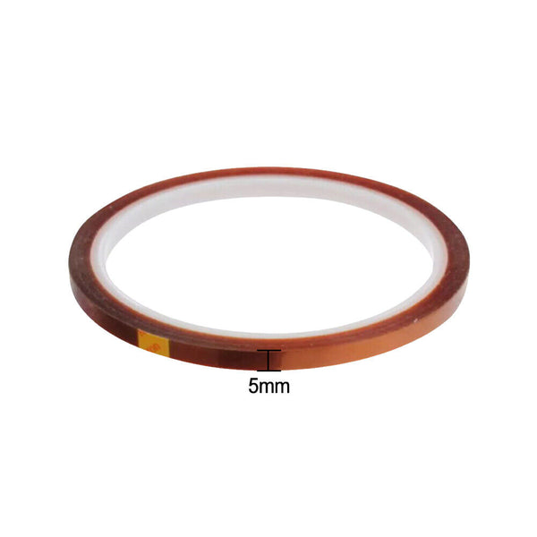 33M 5-20mm Kapton Tape High Temperature Heat Resistant Polyimide Tape New