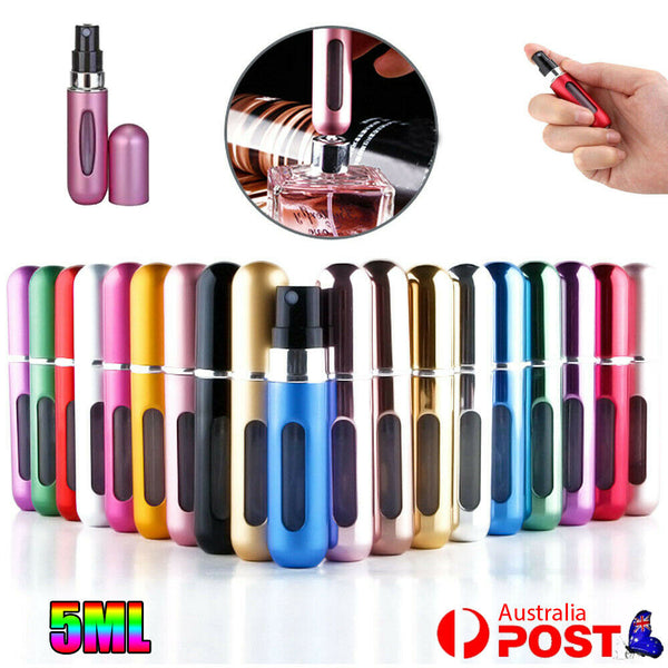 Portable Perfume Atomiser Refill Travel Bottle Mini Pump Spray Scent Pocket 5ML