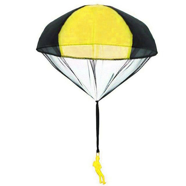 Hand Throwing Mini Soldier Parachute Funny Toy Kid Outdoor Game Play Educational