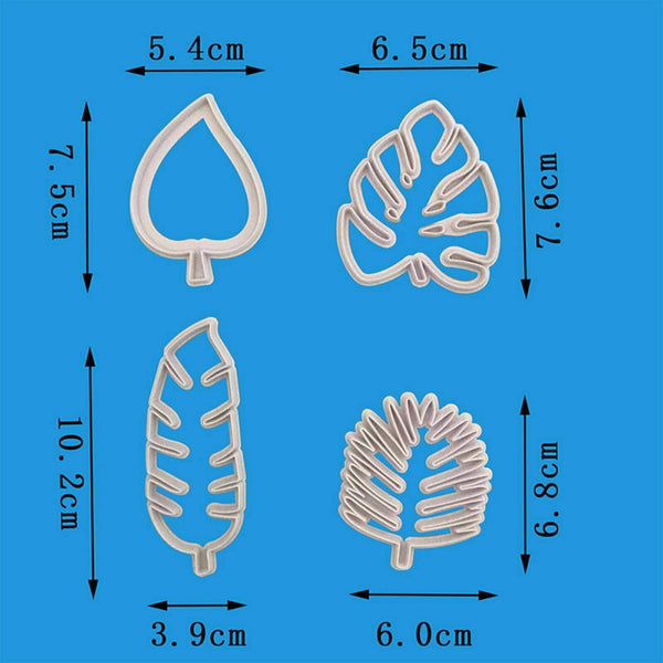 Palm Tree Turtle Leaf Cookies Biscuit Cutter Fondant Mould Cake Sugarcraft Mold