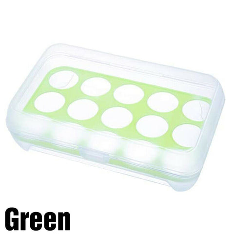 15 Grids Egg Storage Box Case Refrigerator Plastic Storage Rack Holder Container