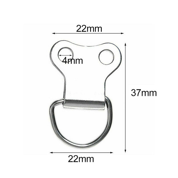 Up 100X Screw Heavy Duty D-Ring Painting Picture Frame Hanger Hanging Hooks AU