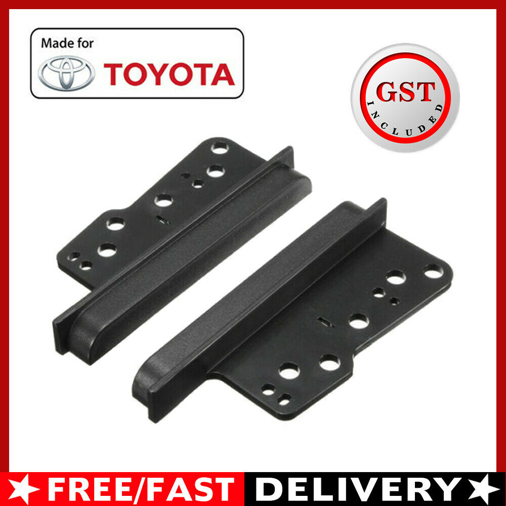 Fits TOYOTA Double DIN Side Trims Car Stereo Fascia Facia Dash Kit Brackets 2DIN