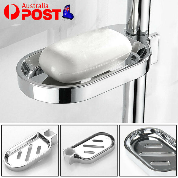 Adjustable Rail Slide Bathroom Bath Shower Soap Dishes Holder For 25 mm Home