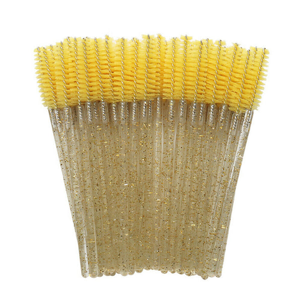 UP TO 100x Disposable Glitter Mascara Wands Lash Brush Eyelash Extensions Makeup