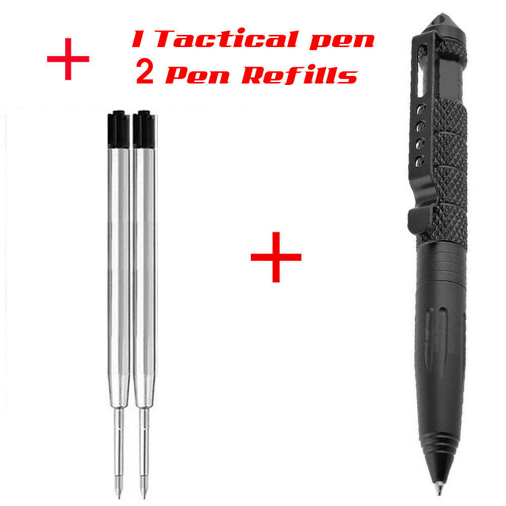 Self Defence Tactical Pen Glass Breaker DNA Catcher Survival Emergency Tool AU