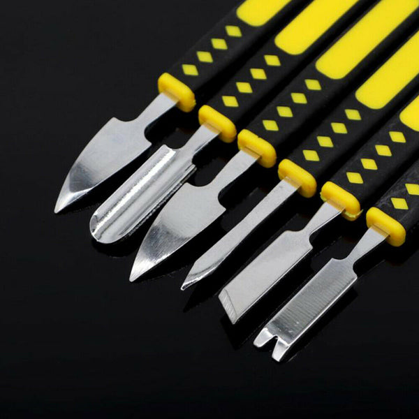 6PCS Metal Crowbar Set Electronic Repair Tools Boot Stick Mobile Phone Digita AU