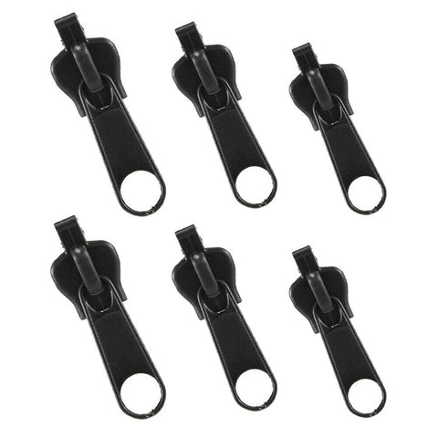 6 x Zippers Fix Repair Kit Replacement Zip Slider Brown Black Zipper Sewing Zip