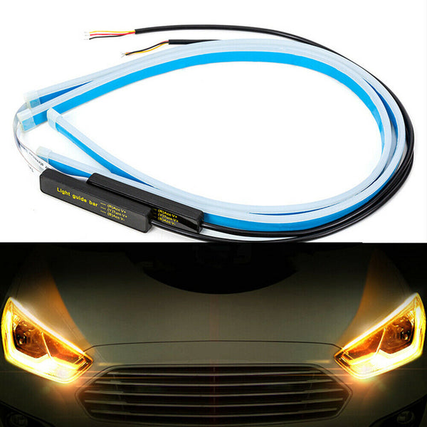 AU 2x60cm Sequential LED Strip Indicator Turn Signal DRL Daytime Running Lights