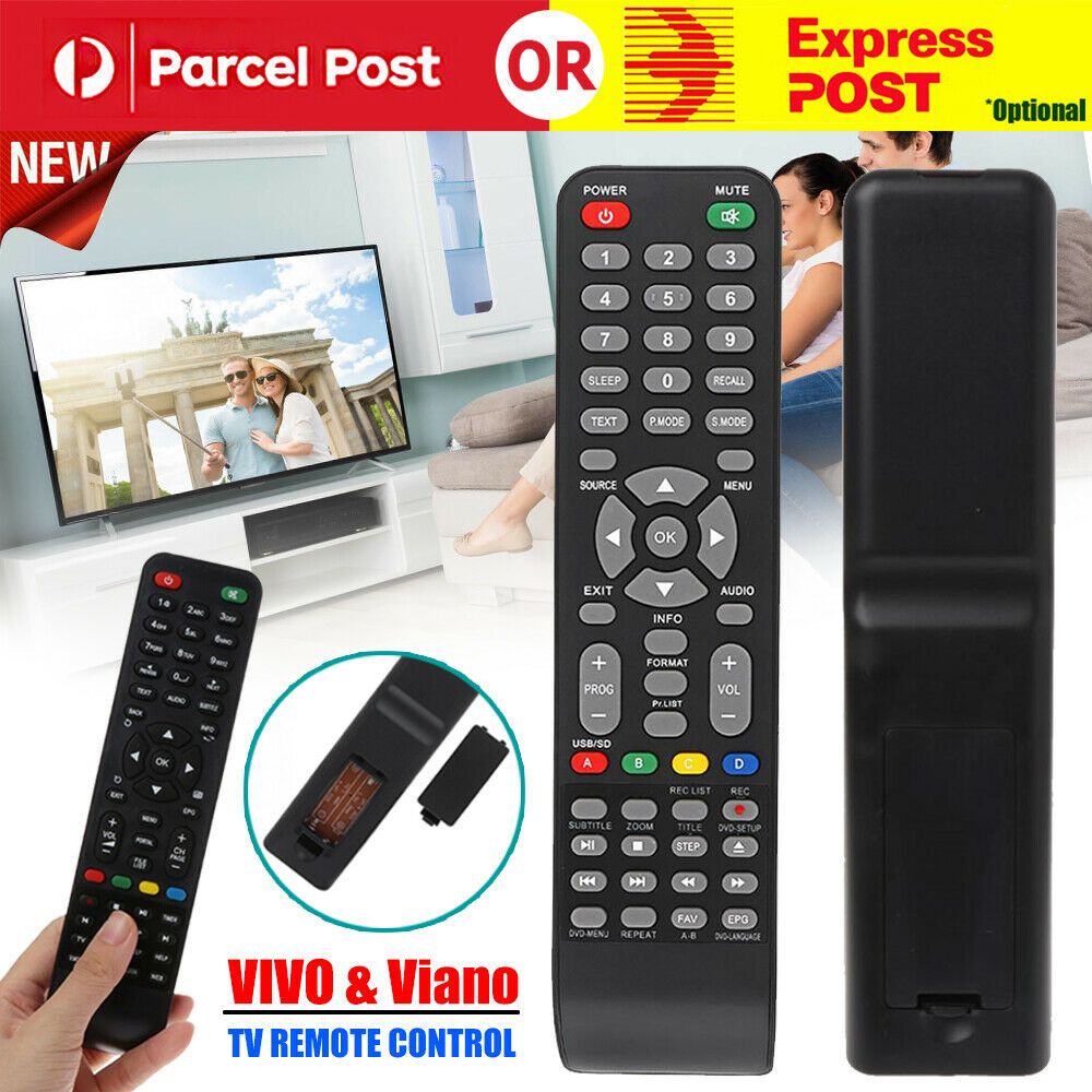 NEW VIVO & Viano TV REMOTE CONTROL For LCD LED COMBO(WITH DVD) TVS & VIVO TVS