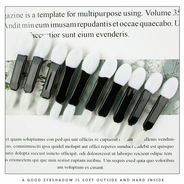 Applicator Eyeshadow Brush Applicator Foam Double End Disposable Wand stick Tool