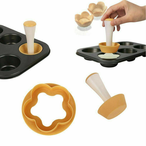 Pastry Dough Tamper Kit DIY Cupcakes Biscuit Mold Baking Donut Mould Home Tools