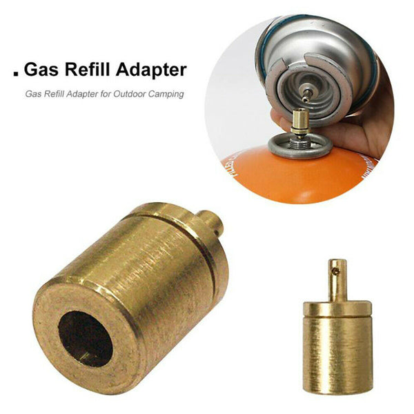 Gas Refill Adapter For Outdoor Camping Hiking Stove Butane Tank Canister Bottle