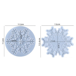 Silicone Snowflake Coaster Resin Epoxy Mold Christmas Decor Casting Mould Craft