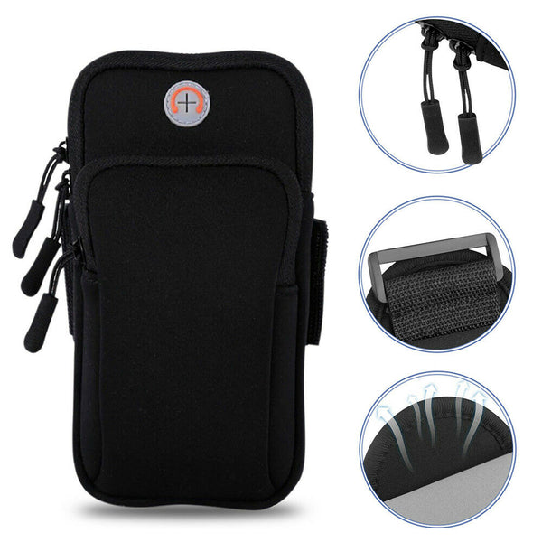 Sports Armband Gym Arm Band Pouch Holder Bag Case For iPhone XS Max Samsung S10