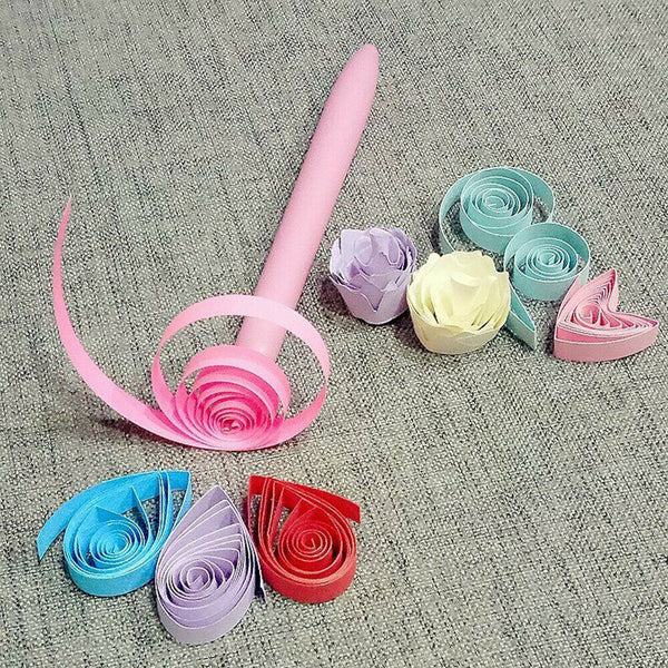 6Pcs Slotted Paper Quilling Tool Pen Winder Roll DIY Origami Craft Handmade Kit