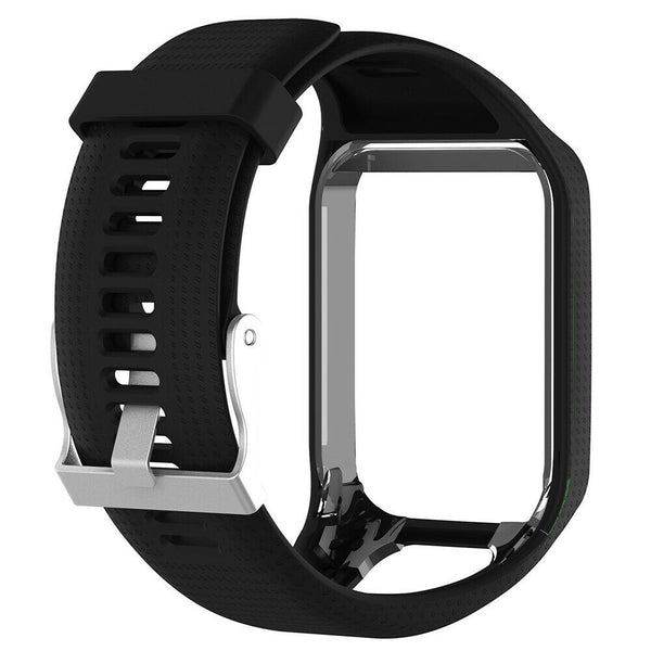 Replacement Silicone Band Strap for TomTom Runner 2 / 3 Spark/3 Sport GPS Watch