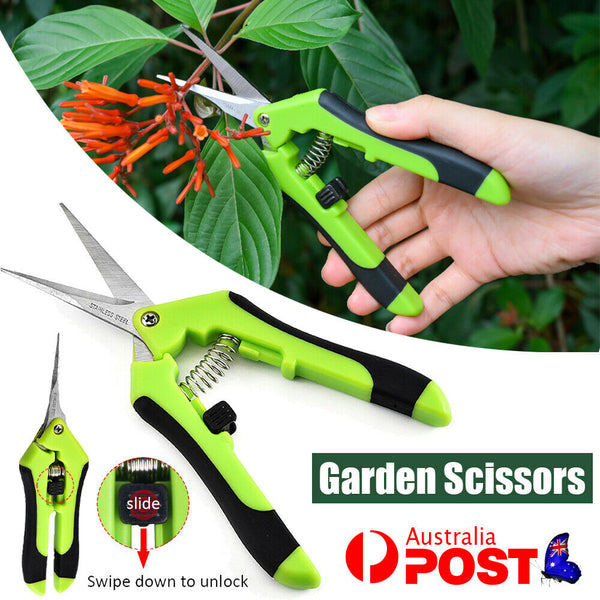 2x Portable Gardening Scissors Professional Stainless Garden Plant Pruning Shear