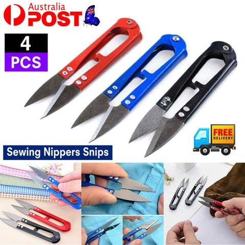 4pcs Sewing Nippers Snips Beading Thread Trimming Scissors Small Clippers Cutter