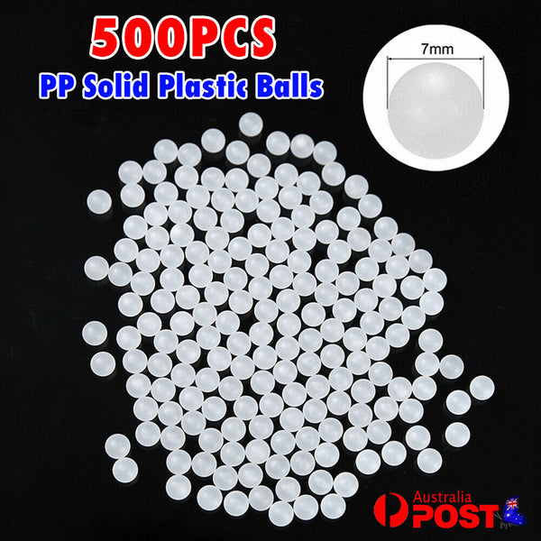 500PCS 7mm Diameter PP Solid Plastic Balls Precision Roller Bearing Transmission