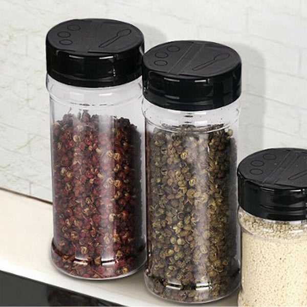 PLASTIC SPICE BOTTLES JARS CONTAINERS SHAKER LID HERB 100ML BULK LOT WHOLESALE