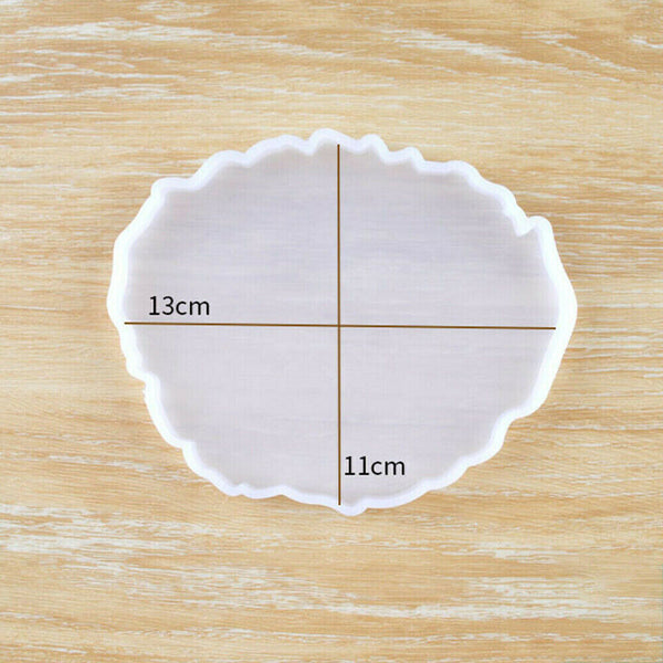 Coaster Resin Casting Mold Epoxy Mould Silicone Jewelry Agate Making Tool Craft