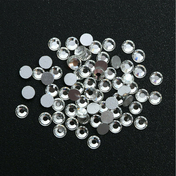 Flat Back Box Crystal Nail Art Decor AB Nails Rhinestones Diamond Beads 12 Grids