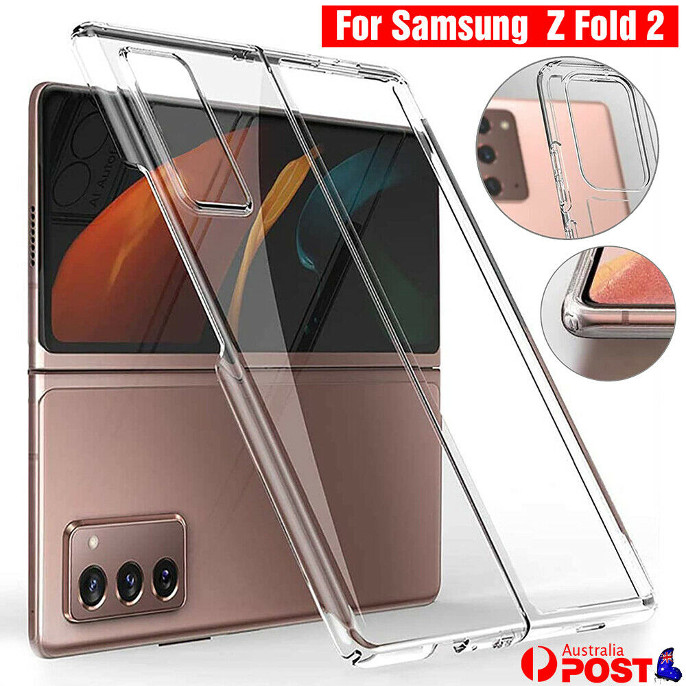 For Samsung Galaxy Z Fold 2 5G Case Crystal Clear Shockproof Ultra Thin Cover