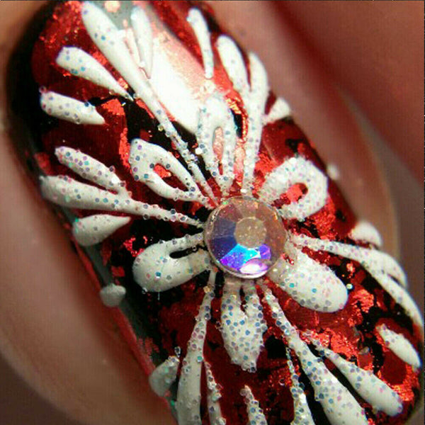 Flat Back Box Crystal Nail Art Decor AB Nails Rhinestones Diamond Beads 12 Grids