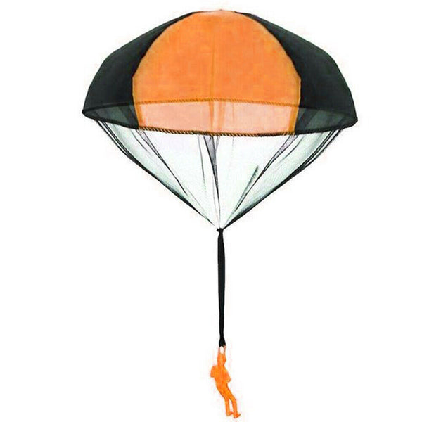 Hand Throwing Mini Soldier Parachute Funny Toy Kid Outdoor Game Play Educational