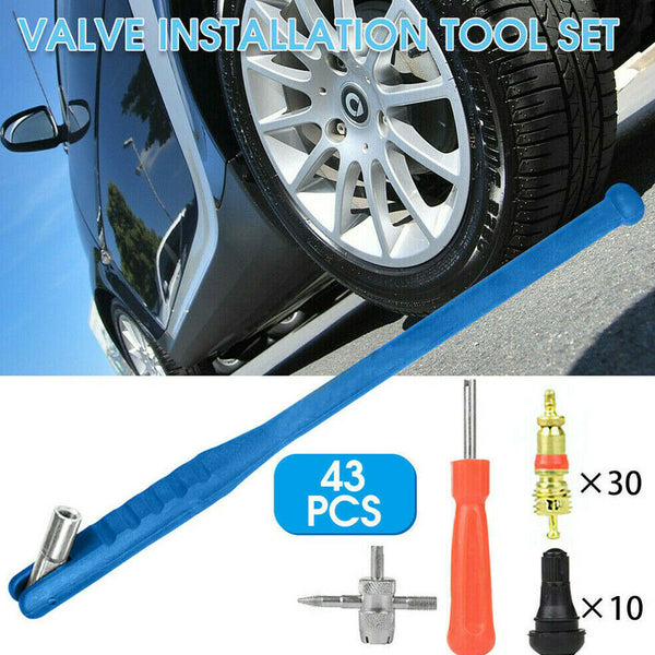 43pcs Car Tyre Valve Stem Puller base Quick Remover Tire Repair Installer Tool