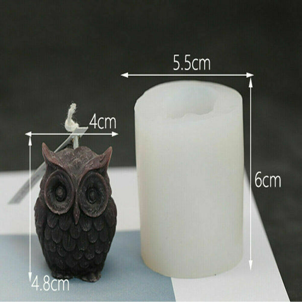 3D Candle Mould Geometric Shape DIY Perfume Soap Making Wax Cake Silicone Mold