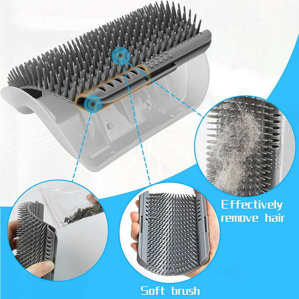 Cat Self Massage Scratcher Brush Comb Wall Corner Cat Scratching Post Comb Toy