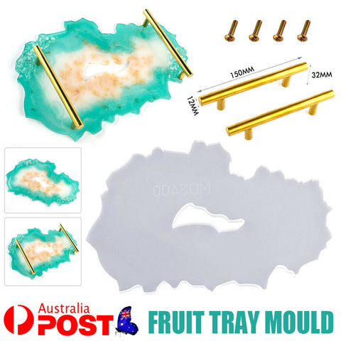 Large Silicone Tray Artist Mold Irregular Coasters Resin Art DIY Tray Mould Set