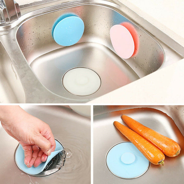 Universal Floor Plug Bathroom Kitchen Bath Tub Sink Silicone Water Stopper Tool