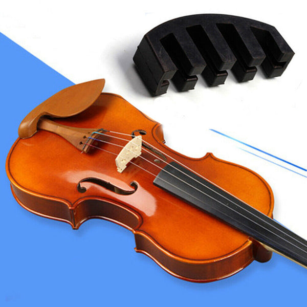 Violin Practice Mute Heavy Rubber Fiddle Violin Silencer for 1/2 3/4 4/4 Violin