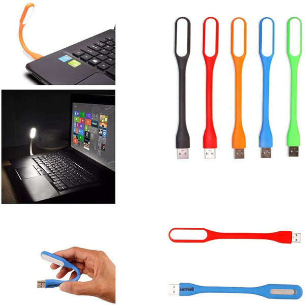 5PCS Bendable and Flexible USB LED Light Lamp Keyboard Laptop Camping lights