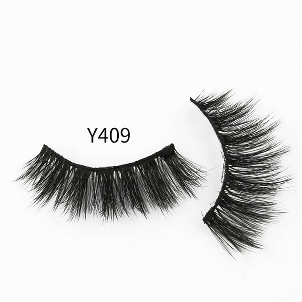 10Pairs 3D Mink Natural Thick False Eyelashes Curly Eye Lashes Makeup Extension