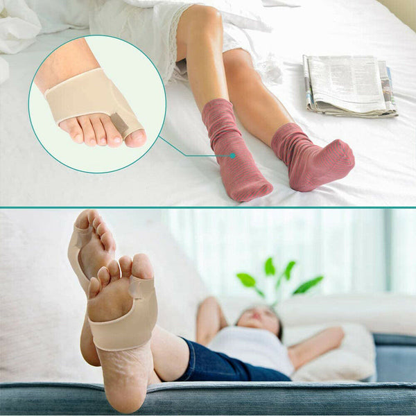 Pair ! Big Toe Bunion Splint Straightener Corrector Hallux Valgus Foot Separator