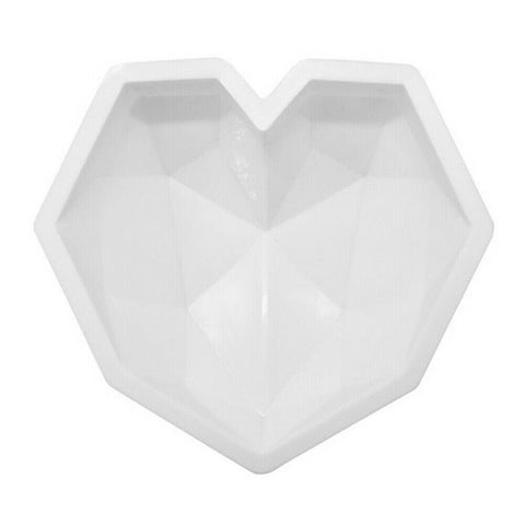 3D Love Heart Shaped Silicone Mould Bakeware Chocolate Cake Ice Baking Mold DIY