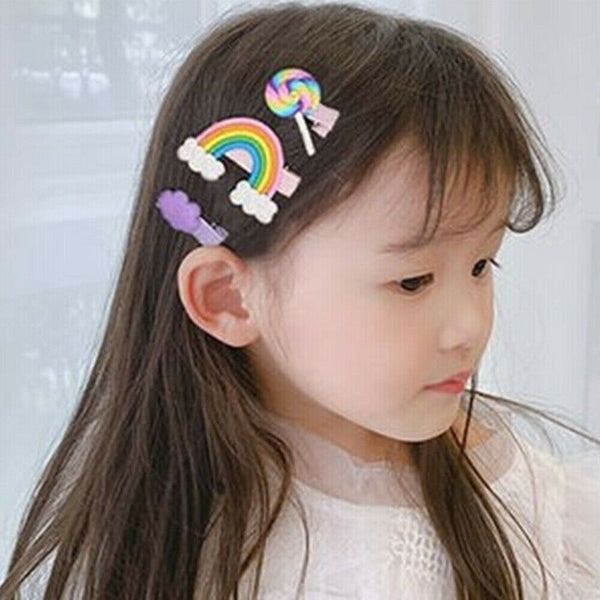 14X Girls Toddler Hair Clips Kids Cute Infant Hairpin Baby Hair Pins Calf Flower