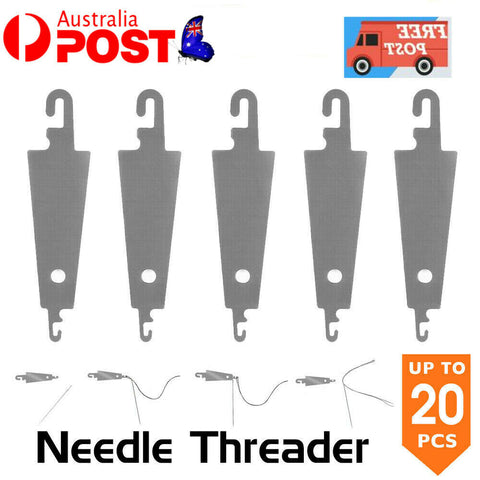 20x NEEDLE THREADER Metal None Breakab Sewing Knitting Embroidery Cross-Stitch