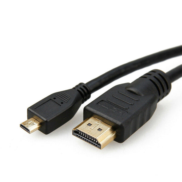 Micro HDMI to HDMI Cable Male 2M v1.4 Full HD 1080P 4K For GoPro Hero 3 4 5 6 7