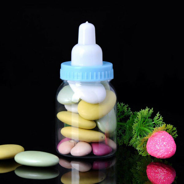 Set of 12PCS Baby Candy Box Bottle Baby Shower Gift Party Favors Christening