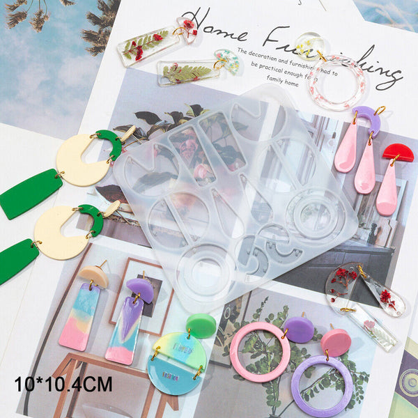 DIY Silicone Earring Pendant Mold Making Jewelry For Resin Necklace Mould Craft