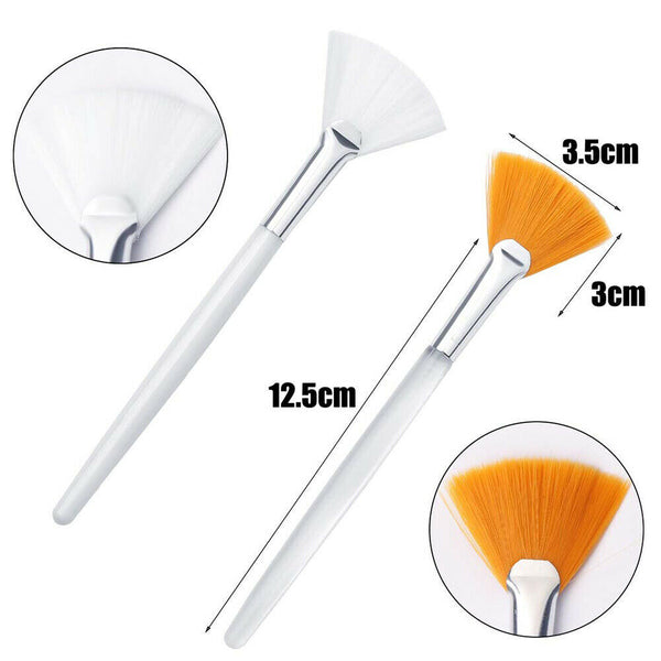 UP 10X Women Facial Brushes Fan Mask Brush Soft Brushes Cosmetic Makeup Tools