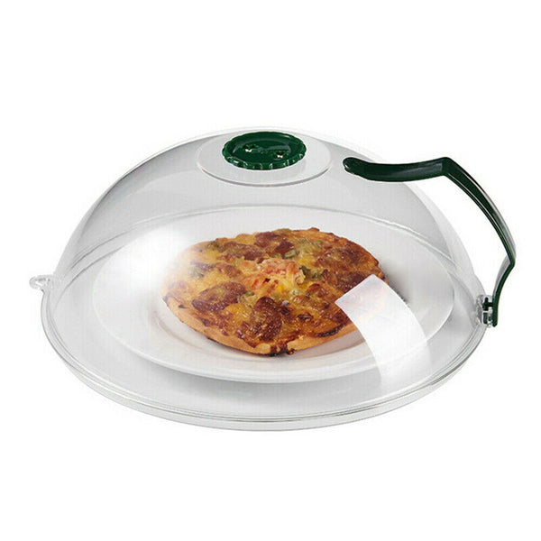 Microwave Food Dish Anti-Splatter Cover Guard Lid With Steam Vents Plate Covers