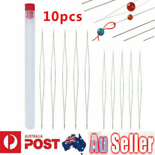 10PC Big Eye Beading Needles Easy Threading Tool for Bracelet Jewelry Making DIY