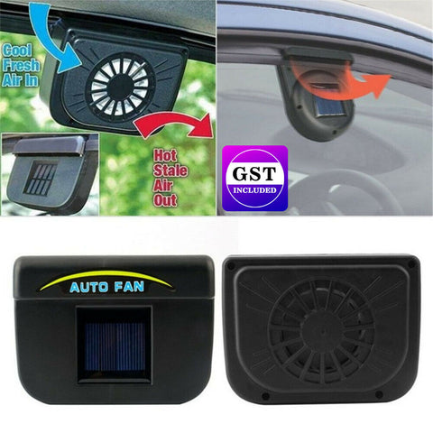 Solar Power Air Vent Vehicle Car Window Fan Auto Ventilator Exhaust Ventilation