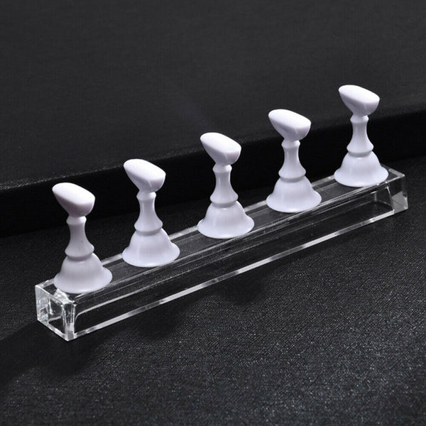 1/2PCS Nail Display Stand Magnetic Practice Nail Salon Nail Art Holder Manicure